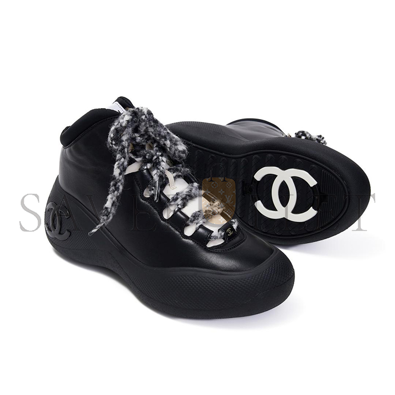 CHANEL COCO NEIGE CC CHUNKY HIGH TOP SNEAKERS G39498